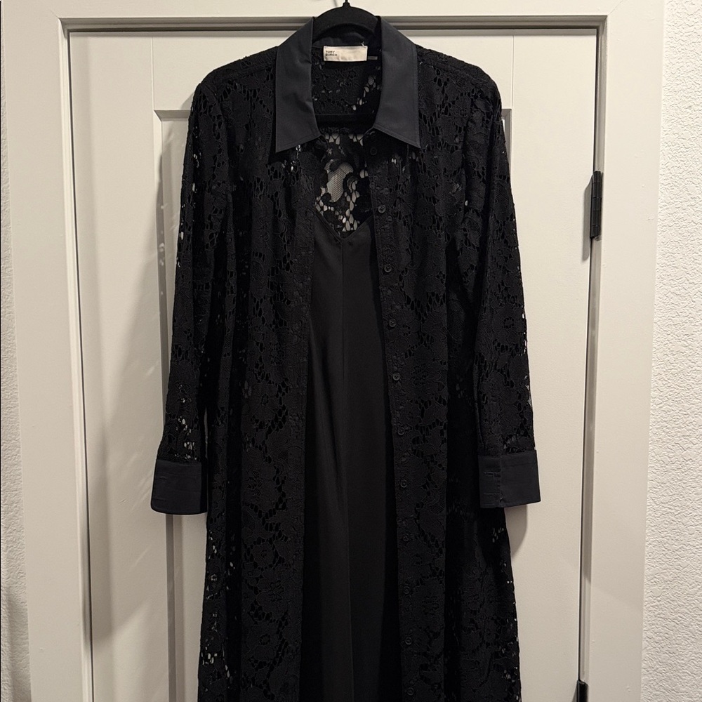 Tory Burch lace shirt dress